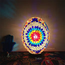 Axyaa Turkish Mosaic Egg Lamp: Vintage Handcrafted Glass Bedside Light