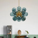 Axyaa Designer Glass Chandelier Modern LED Light Fixture for Children's Room, Living Room, Restaurant