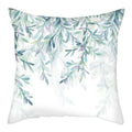 Axyaa Peacock Feather Polyester Cushion Covers - Leaf Printed Decorative Pillow Cases