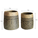 Axyaa Straw Flower Basket: Versatile Vase and Plant Container for Home Decor