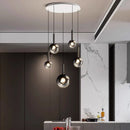 Axyaa Crystal Chandelier Stair Pendant Lamp Living Room Pendant Lights Interior Lighting