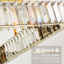 Axyaa Luxury Crystal Ceiling Chandelier, Dimmable LED Lights for Bedroom Decor
