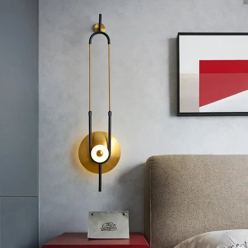 Axya Marble Wall Lamp: Minimalist Nordic Luxury Sconce for Living Room, Bedroom, and Dining Hall