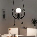 Axyaa Swing Pendant Lamp: Creative Human-shaped Droplight for Various Rooms