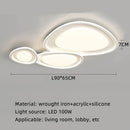 Axyaa Nordic LED Ceiling Lamp with Remote Control for Modern Living Room décor