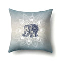 Axyaa Elephant Pattern Polyester Cushion Cover 45x45cm Home Decor Square Pillowcase