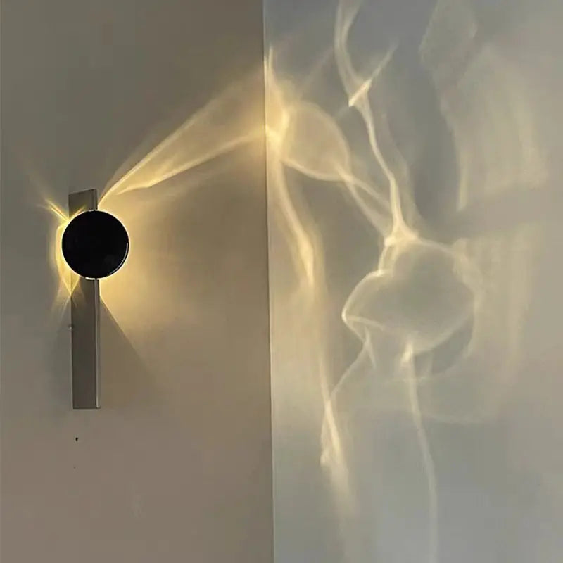 Axyaa Chrome LED Wall Lamp: Modern Science Fiction Sconce for Home Decor