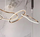 Axyaa Light Luxury Lamp Modern Stainless Steel Bar Island Restaurant Décor
