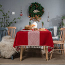 Axya Diamond Jacquard Japanese Style Tablecloth for Dining Table Rectangular
