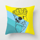 Axyaa Black Grey Skull Face Pillowcase for Halloween Living Room Decor