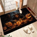 Axyaa Halloween Ghost Face Pumpkin Lantern Floor Mat