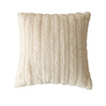 Axyaa Beige Jacquard Embroidery Tassel Pillowcase - Luxury Living Room Cushion Cover