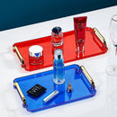 Axyaa Plastic Storage Racks for Drain Cups, Upside-down Plates, Teacups, and Cake Plate Tray