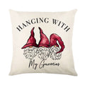 Christmas Decor Pillow Cover 18x18 in Linen Throw - Axyaa Home Decor