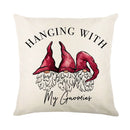 Christmas Decor Pillow Cover 18x18 in Linen Throw - Axyaa Home Decor