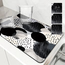 Axyaa Polka-dot Block Kitchen Drying Mat