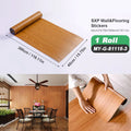 Axyaa Wood Grain Peel and Stick Flooring Tiles, Removable Sticker, 118'' X 15.7''