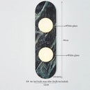 Axyaa Patterned Ceramic LED Wall Lamps - Mid Century Modern Living Room Fixtures