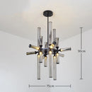 Axyaa Glass Tube Pendant Light for Home LED in Minimalist Design