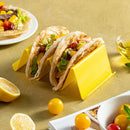 Axyaa Taco Holder & Pancake Stand - Colorful Mexican Style Tableware Set