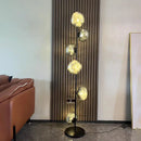 Axyaa Modern Glass LED Floor Lamp for Living Room Bedroom Study