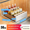Axyaa Slide Out Cabinet Organizer Pantry Shelves Sliding Drawer Storage Rack