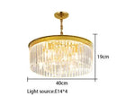 Axyaa Luxury Crystal Pendant Chandelier for Home Decor