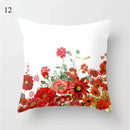 Axyaa Red Geometric Printed Cushion Cover for Fashionable Car Decoration
