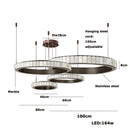 Axyaa Marble Black Gold Chrome Chandelier Pendant Light for Living Room