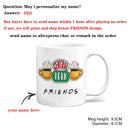 Axyaa Friends Central Perk Mug – 11oz Ceramic Tea Cup, Perfect Gift for Friends