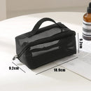 Axyaa Mesh Cosmetic Bag Toiletry Organizer Makeup Pouch Lipstick Storage