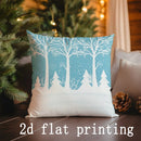 Axyaa Snowflake Tree Pattern Pillow Cover for Sofa Bedroom Car
