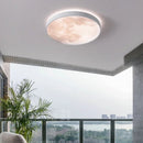 Axyaa Lunar LED Ceiling Light: Modern Circular Bedroom Lamp