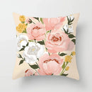 Axyaa Floral Flower Print Sofa Cushion Cover - Simple Pillow Cover