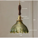 Axyaa Glass LED Chandelier Pendant Light for Dining Room Kitchen - Suspension Luminaires