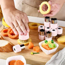 Axyaa Vegetable Cutter Set: Fun Shapes for Kids' Food Baking