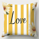 Axyaa 4pcs Contemporary Sofa Pillow Covers, 17.7in, Single Sided Print, Polyester