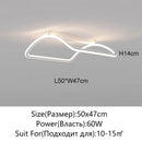 Axyaa Dimmable LED Ceiling Light, Modern Aluminum Fixture for Bedroom, Kitchen, Dining Room