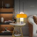 Axyaa Modern Orange Glass Mushroom Table Lamp - Bedroom, Restaurant, Sofa Decor