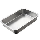 Axya Stainless Steel Oven Tray BBQ Dish Japanese Cafeteria Storage Tray