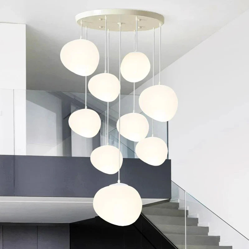Axyaa Nordic Stair Chandelier Living Room Dining Pendant Ceiling Light