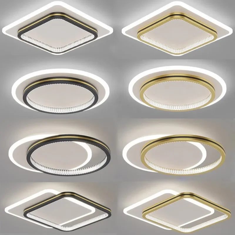 Axyaa Crystal Ceiling Lights: Modern Indoor Lighting Fixtures