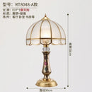 Axyaa European Retro Copper Bedside Lamp for Bedroom and Living Room