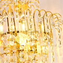 Axyaa Modern LED Crystal Chandelier for Dining Living Bedroom Study Lighting
