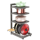 Axyaa Stainless Steel Pot Rack Organizer for Under Cabinet Storage