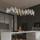 Axyaa Luxury Crystal Chandelier Dining Room Ceiling Light
