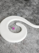Axyaa Pure White Ceramic Dessert Appetizer Plate - Creative & Special-shaped Tableware