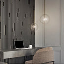 Axya Glass Chandelier: Nordic Modern LED Spherical Pendant Lamp for Bedroom, Restaurant & Living Room