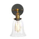Axyaa Industrial Glass Wall Sconce Art Light for Stair, Foyer, Bedroom & Dining Room