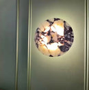 Axyaa Round Stone Wall Light 30cm LED Sconce for Hotel Parlor Bedroom
